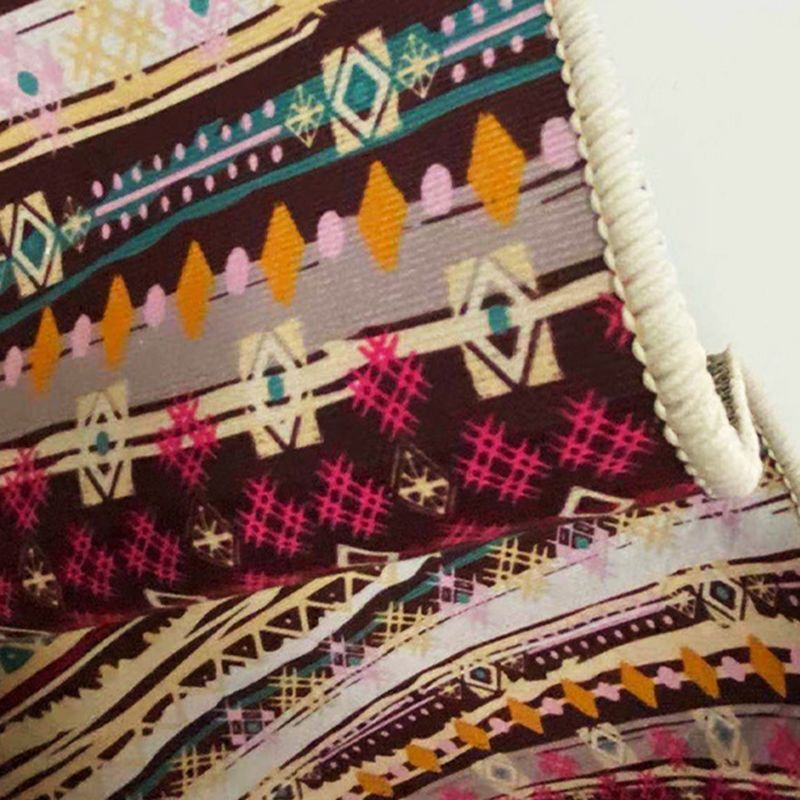 Classic Flower Print Rug European Style Polyester Carpet Anti-Slip Backing Carpet for Home Decor