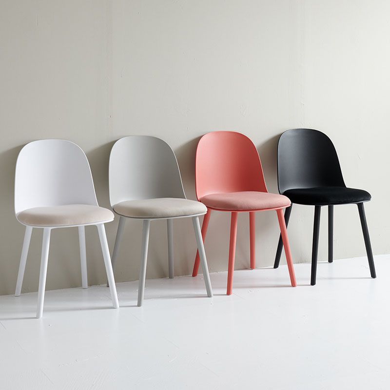 Upholstered Dining Chair Modern Style Plastic Side Chair for Dining Room