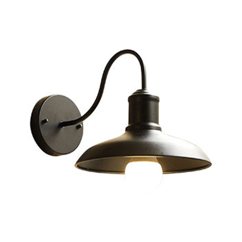 Metal Dome Shape Wall Light Industrial Waterproof Wall Sconce for Outdoors