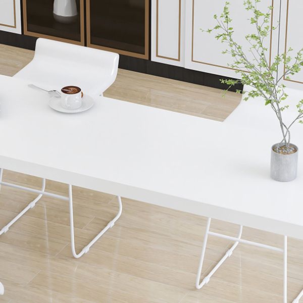 Industrial Style Bar Table Wood Specialty Top Bistro Table for Living Room