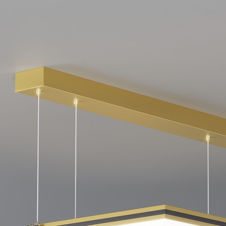 Luz de colgante de techo de múltiples capas de múltiples lámparas acrílicas modernas