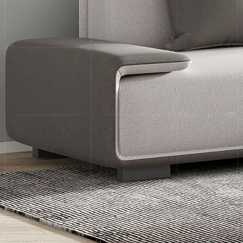 29.52"H Faux Leather Stain Resistant Pillow Top Arm Sofa for Living Room