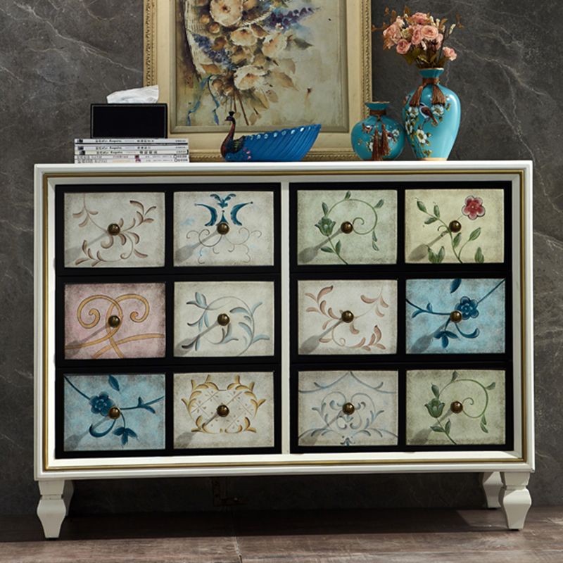 Mid-Century Rectangle Cabinet Standard Side Cabinet with Drawer