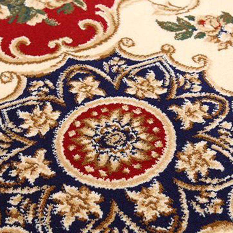 Alfombra de alfombra de alfombra de patrón tribal de mediados de siglo