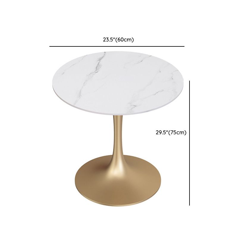 Modern 1/5 Pieces Dining Set Round Stone Dining Table for Dining Room Cafe