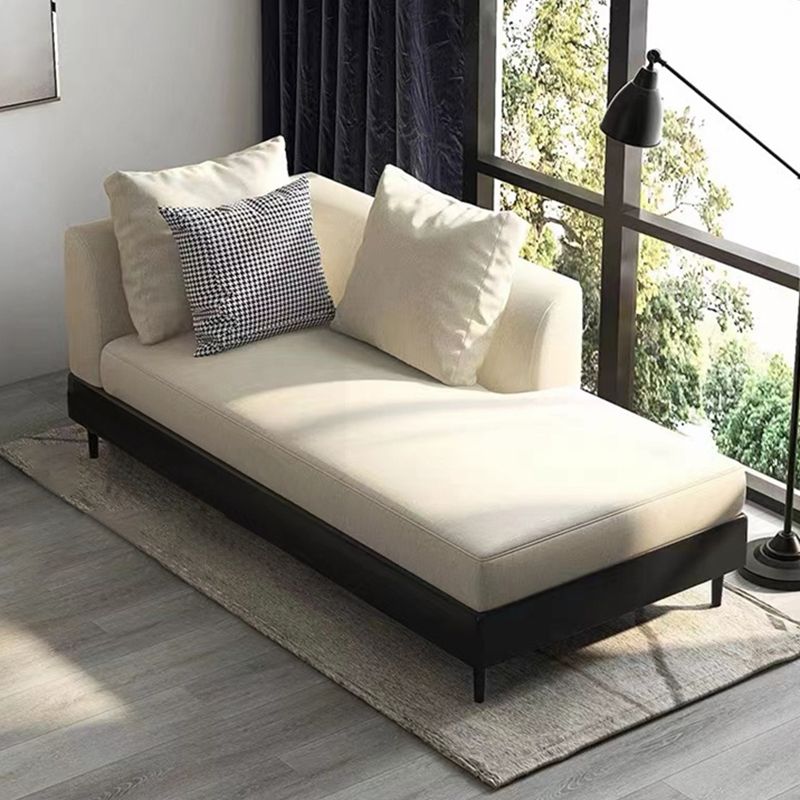 Modern Style Living Room Chaise Square Arms Upholstered Chaise Lounge
