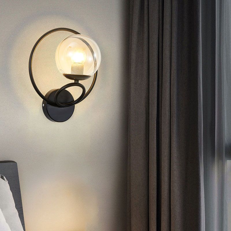 Modern Simple Iron Vanity Light Circle Shape Vanity Lamp for Shower Room
