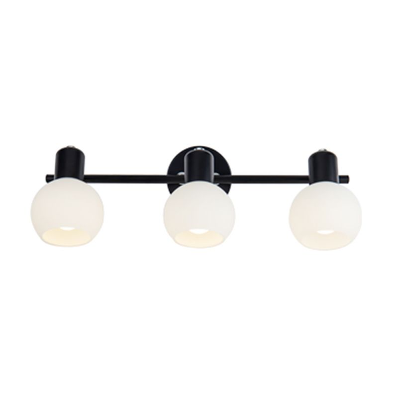 American Simple Makeup Mirror Lamp Glass Shade Mirror Light for Bathroom