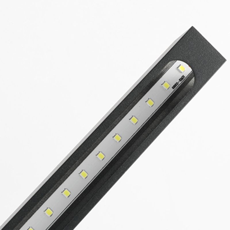 Tonalità lineare a 1 luci luci a parete sconce moderna sfogliare l'illuminazione murale in nero