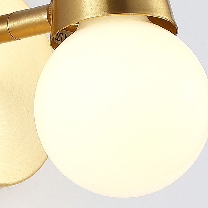 Postmodern Wall Lamp Metallic Shade Wall Light Sconce for Sitting Room