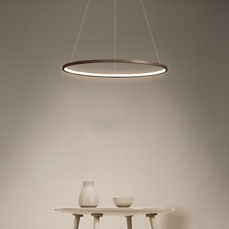 Ring Shape Pendant Light Fixture LED Suspension Lighting Fixture for Dinning Room