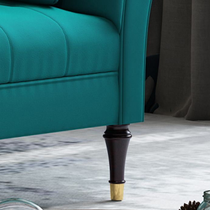 Glam Chaise Lounge Couch One Armed Chaise Lounge with Pillow