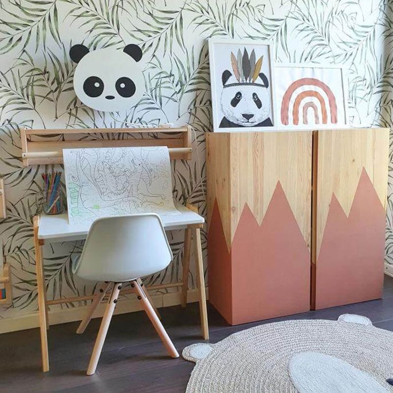 Unico tonalità in metallo a parete in metallo in stile kid a parete leggera monte leggera in bianco