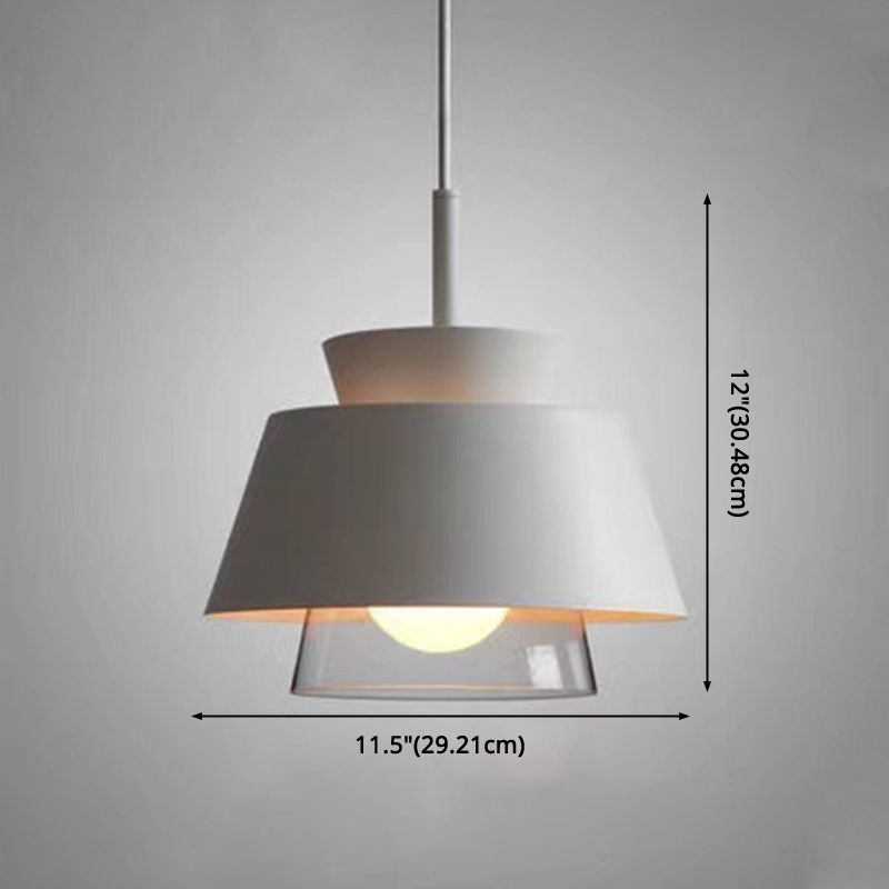 Modern Upside Down Trifle Pendant Light Metal Macarons 1-Light Pendant Lighting for Dining Room Table