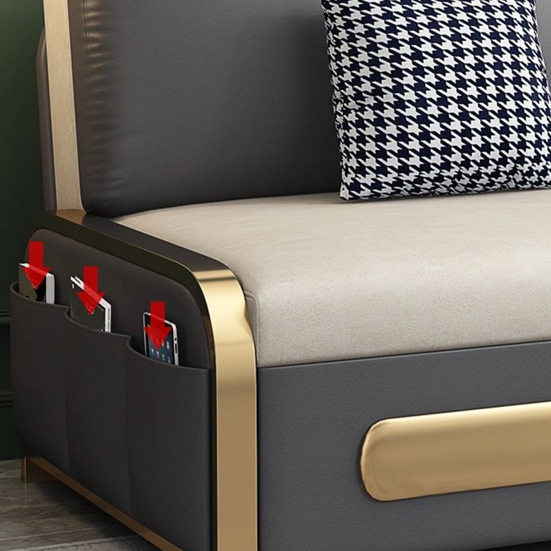 Pillow Back Sofa Futon Pillow Included Futon Sofa Bed with Storage