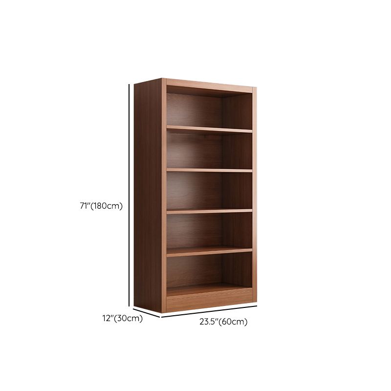 Closed Back Bookshelf Standard Engineered Wood Scandinavian Bookcase