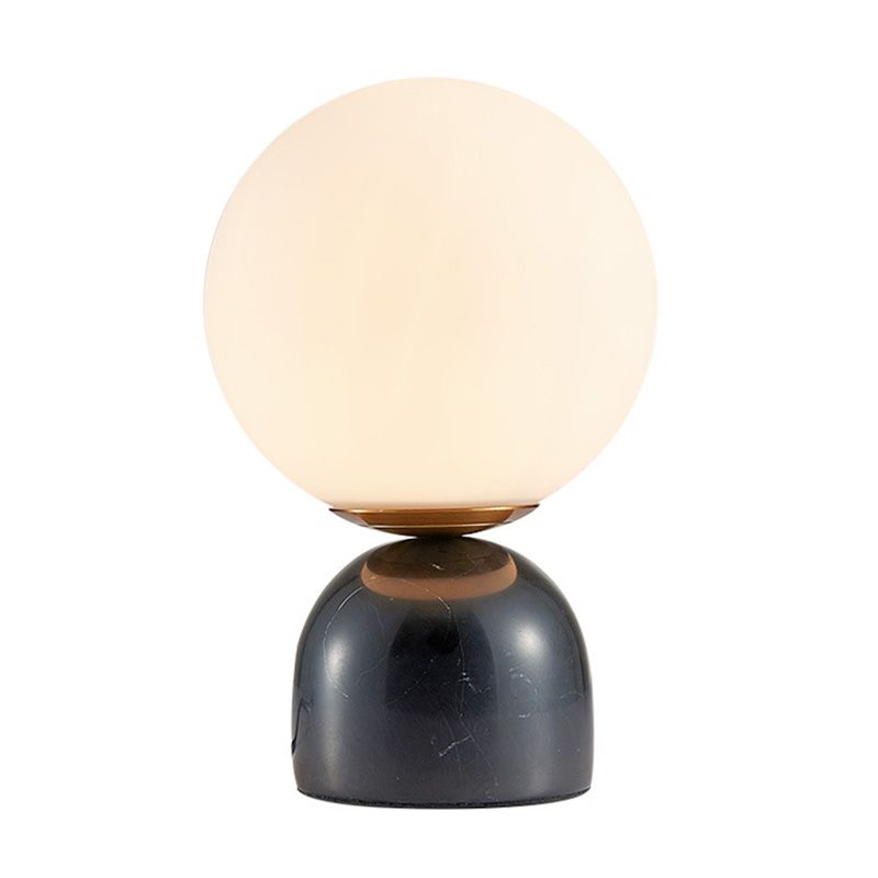 Minimalisme Marble base mini-table lampe nordique style blanc globe globe nuage table de nuit pour chambre à coucher