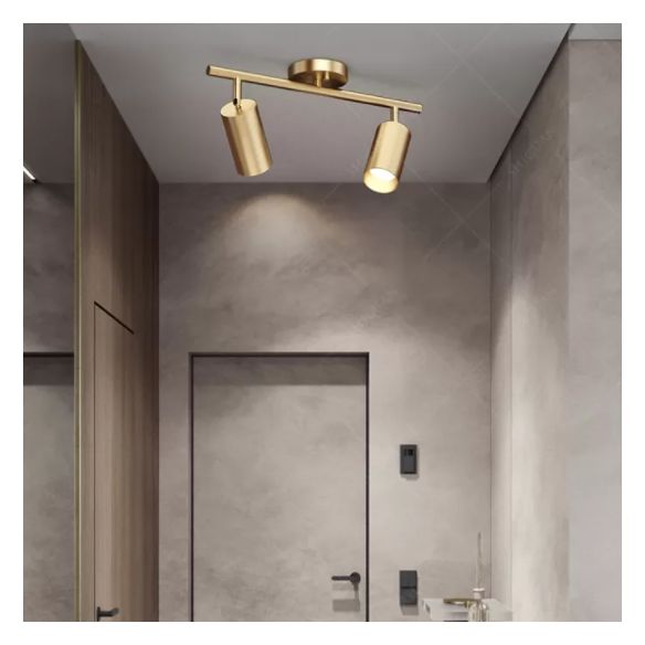 Alle Kupferspur-Beleuchtungsoberflächen gemontiertes Wohnzimmer Wohnzimmer Cloakroom Commercial Shop Gang Semi-Flush Mount Decke ohne Hauptlicht