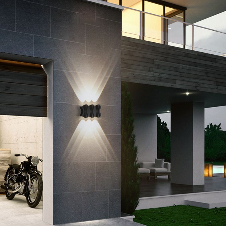 LED Outdoor -Wandmontage Licht Moderner Minimalismus wasserdicht