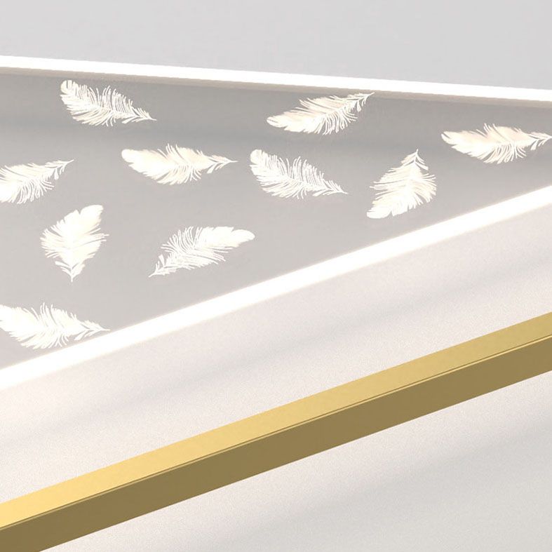 Plafonnier encastré géométrique en acrylique, plafonnier encastré de simplicité moderne