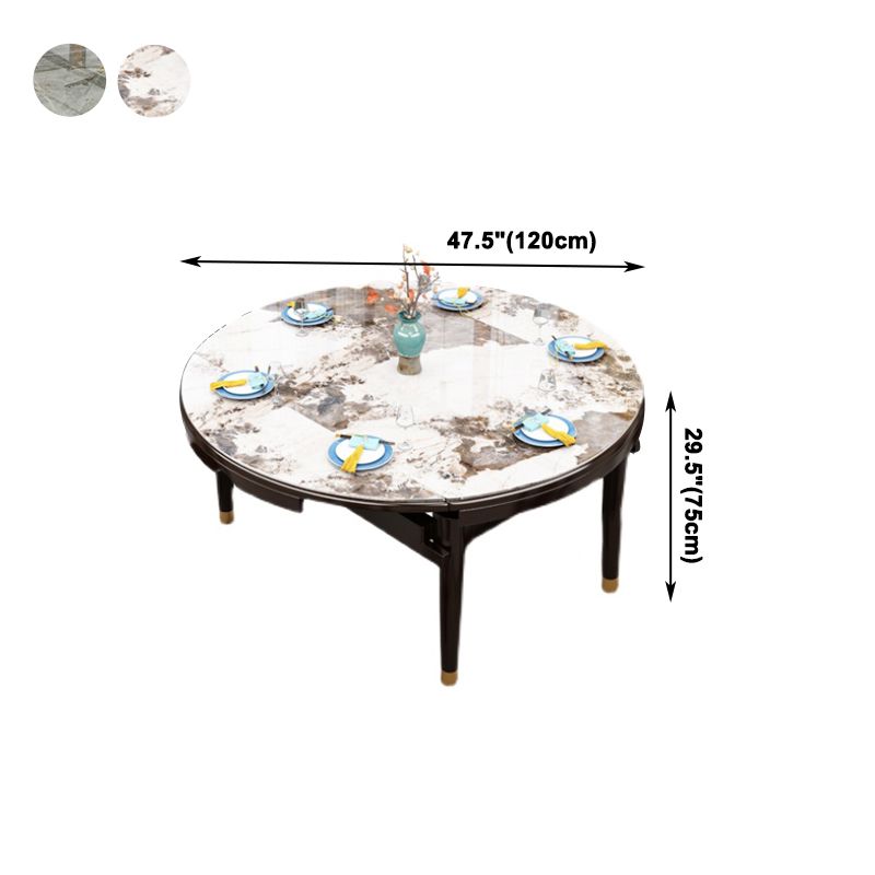 Glam Round Sintered Stone Table StrENDeerbare standaard eettafel voor keuken