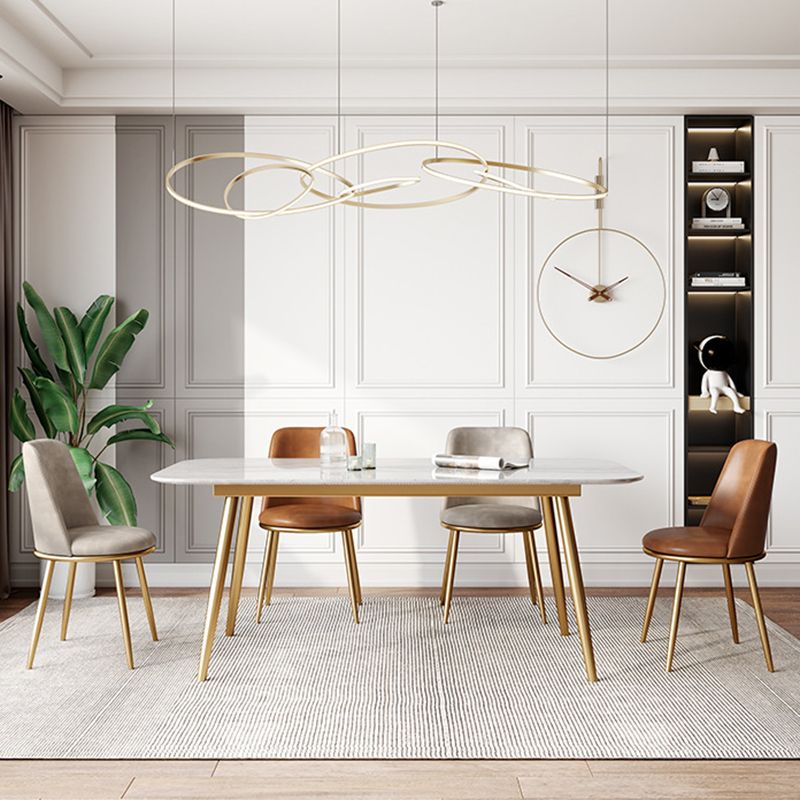 Chaises de salle à manger en cuir de style scandinave
