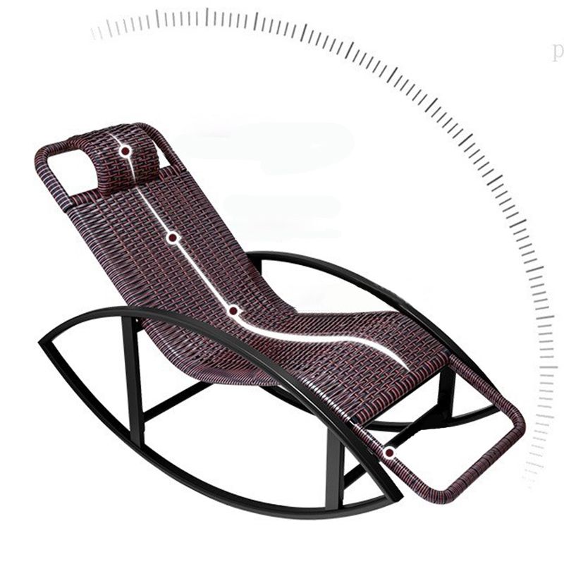 Wicker Modern Rocking Chair Reclining Rocker Chair for Living Room