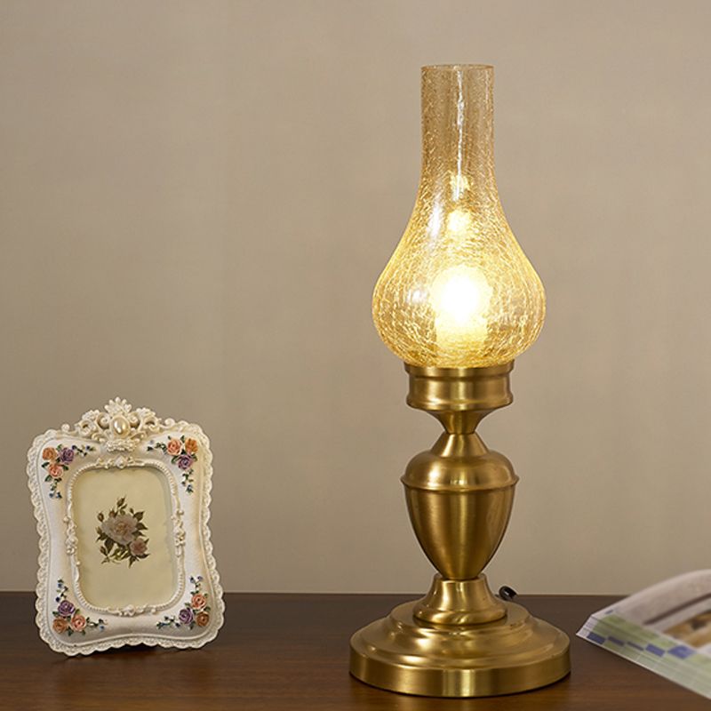 Contemporary Glass Table Lamp Eye-caring Table Lighting Fixture for Living Room