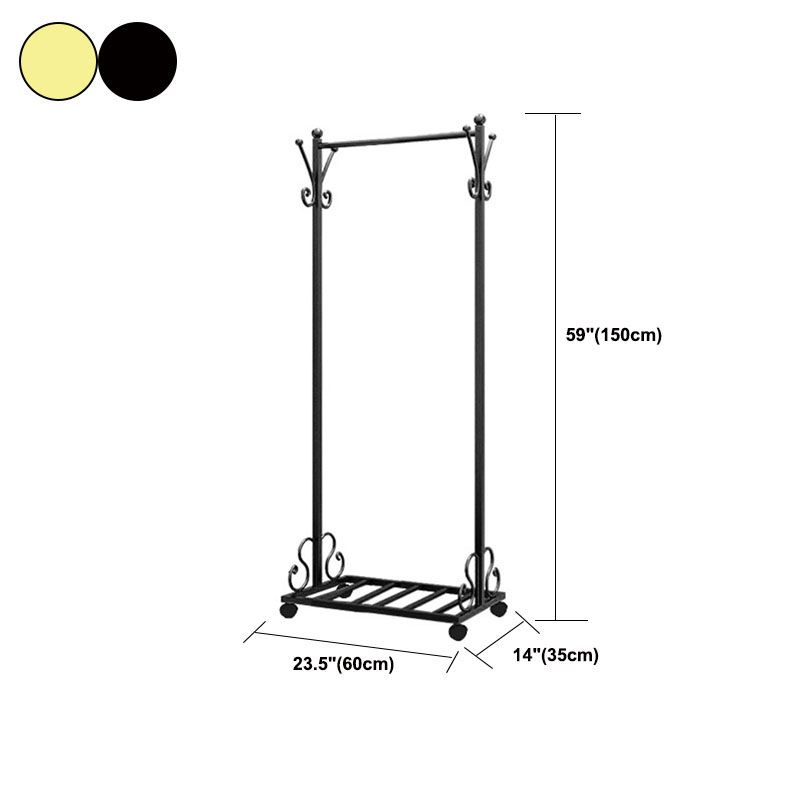 Glam Coat Hanger Metal No Distressed Entryway Kit With Storage Shelving