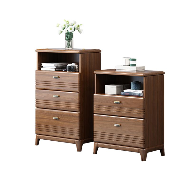 Mid-Century Modern Chest Straight Legs Side Cabinet with Drawer