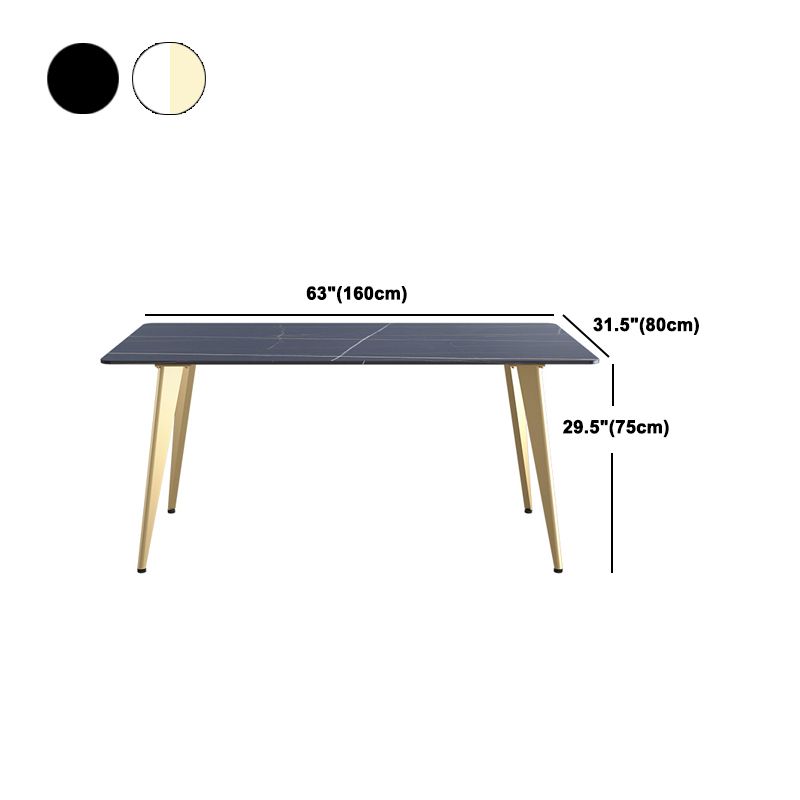 Glam Dining Table Set 1/2/5/6/7 Pieces Sintered Stone Dining Set