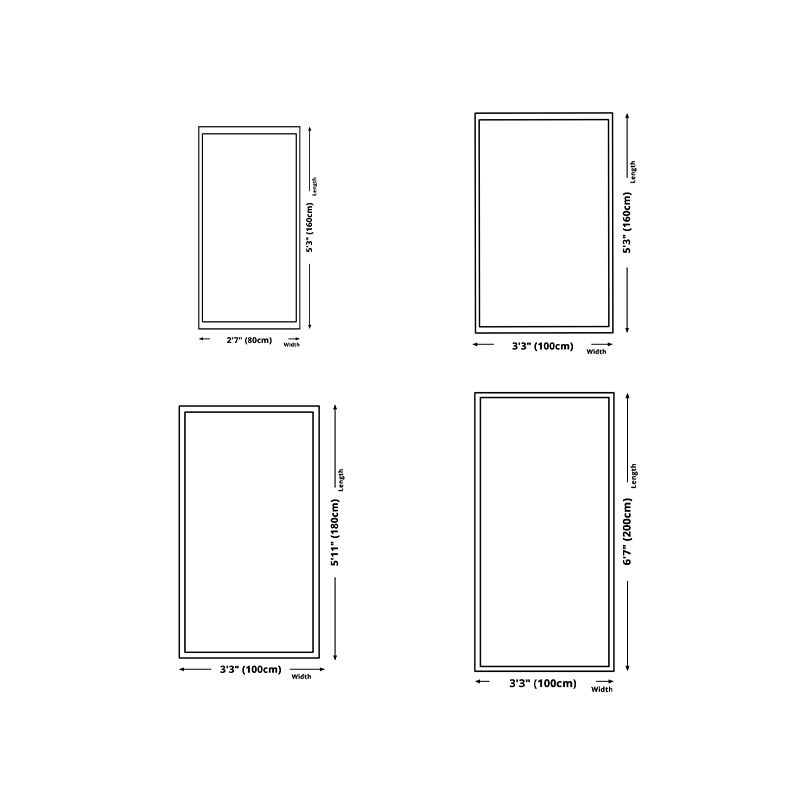 White Simple Rug Polyester Plants Rug Non-Slip Backing Rug for Drawing Room