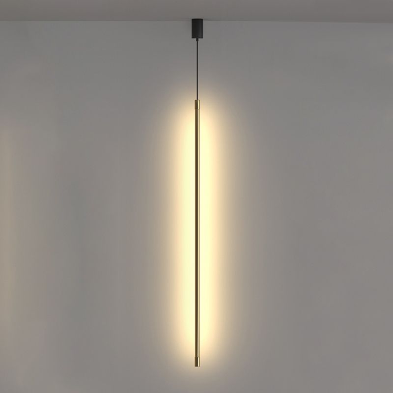 Éclairage suspendu linéaire Métal de style moderne 1 pendentif léger pour le chevet