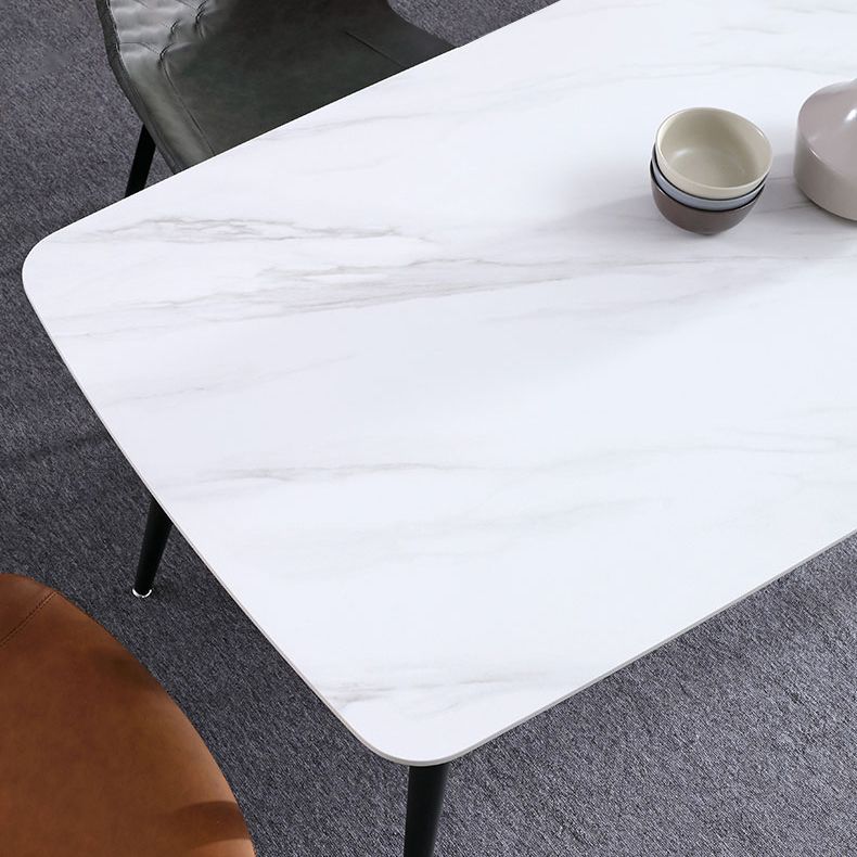 Hedendaagse gesinterde stenen top standaard eettafel rechthoek eettafel voor keuken