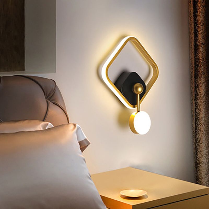 Contemporary Style Geometric Wall Mounted Lamps Metal 2 Lights Wall Mounted Lights