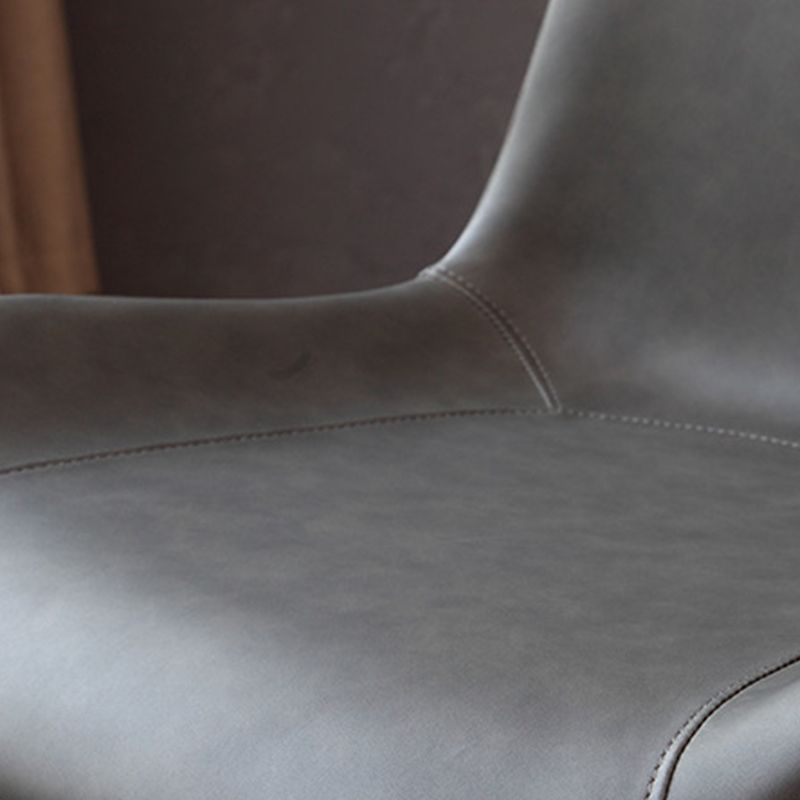 Contemporary Side Chair Metal Solid Back Dining Room Chair for Brasserie