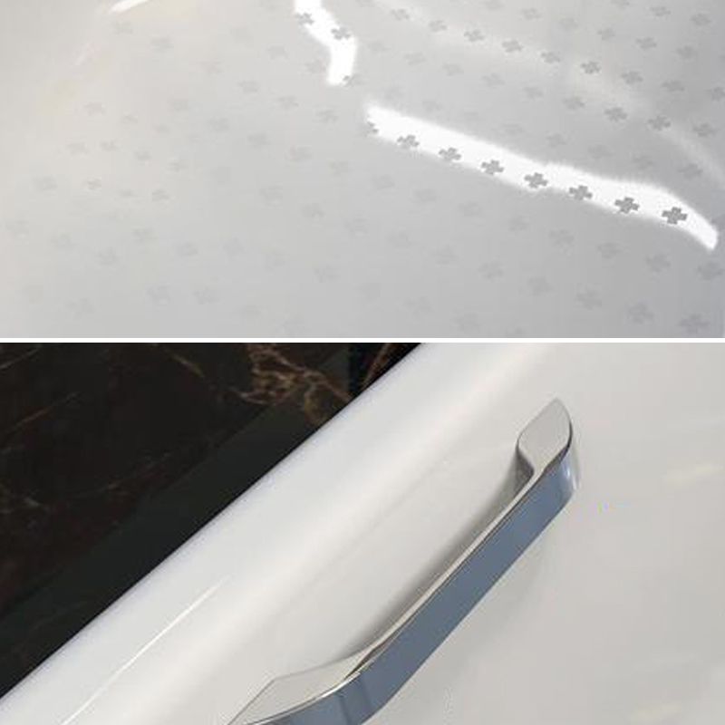 Soaking Freestanding Tub with Internal Drain Bathroom Acrylic White Bath Tub