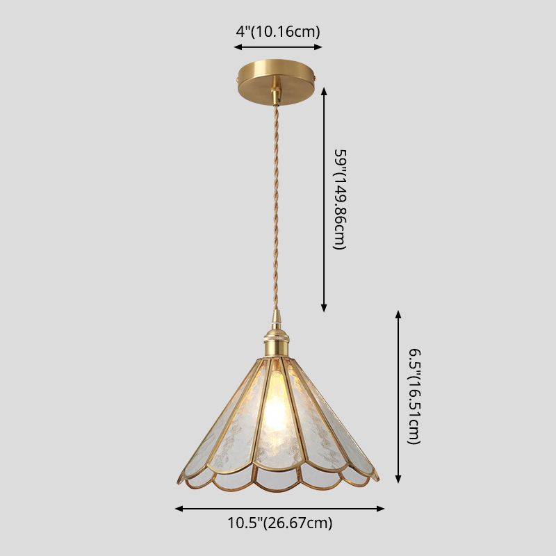 Hängende Beleuchtungsbehandlung Tiffany -Stil schattierter Glashängung Anhänger mit Messing -Baldachin