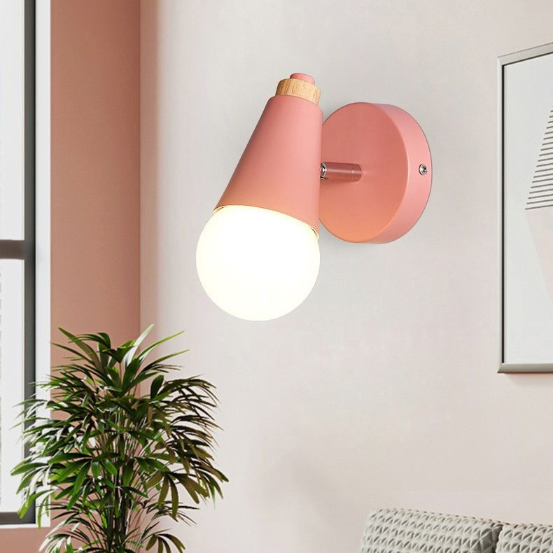 Bras swing petit lampe murale macaron métal