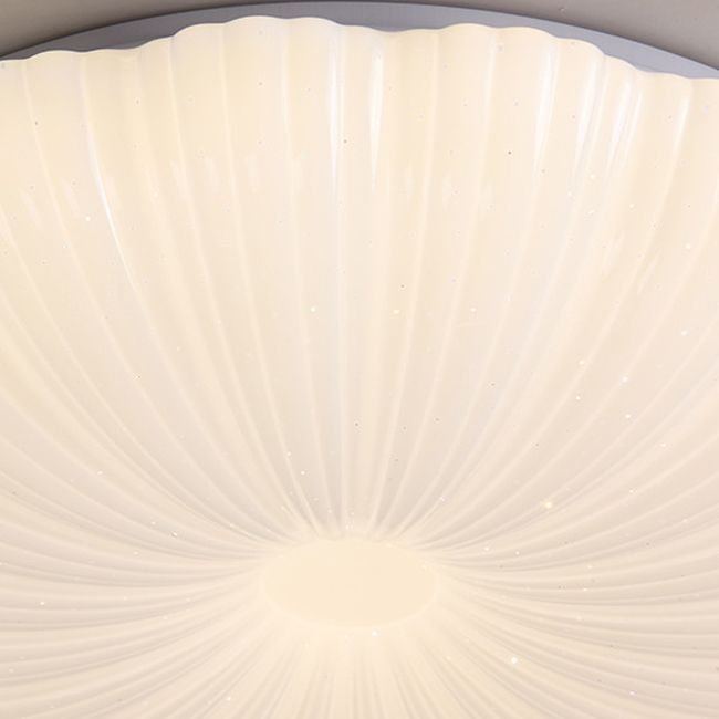 Metal Flush Mount Modern Circular Shape Ceiling Light with Acrylic Shade for Living Room