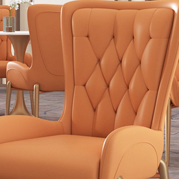 Glam Style Sintered Stone Dining Room Set Standard Height with Gold Base Dining Set