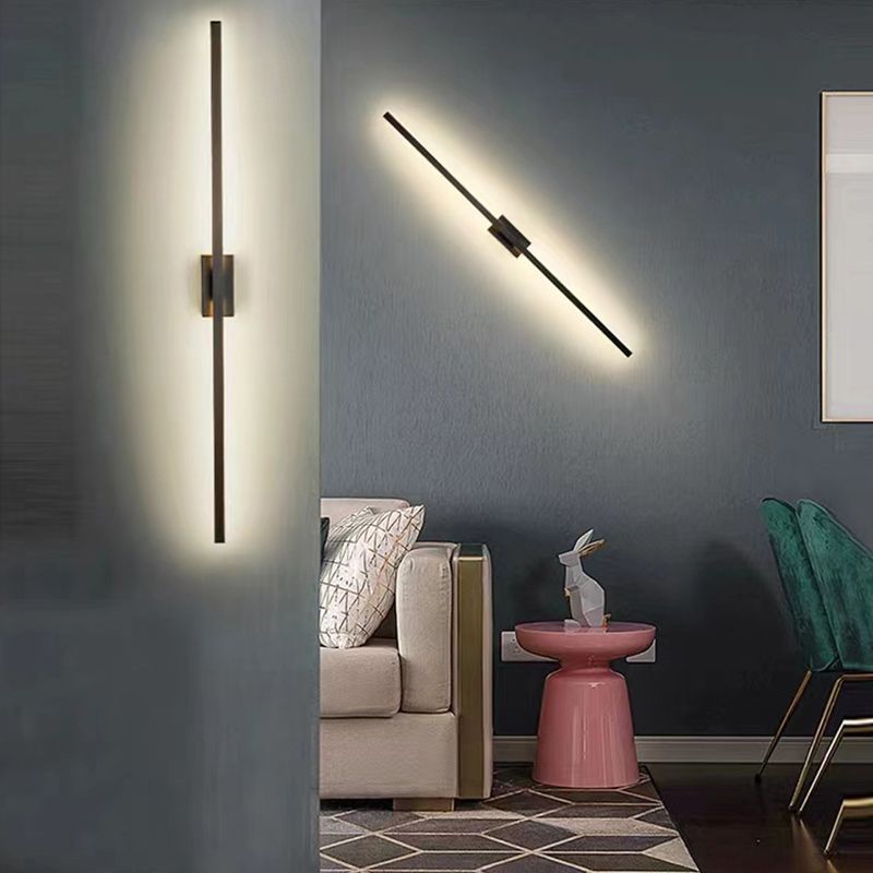 Contemporary LED Wall Light with Acrylic Shade for Living Room
