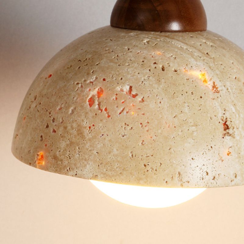 Wood Geometric Shape Wall Sconce Modern Style 1 Light Wall Light Sconce in Brown