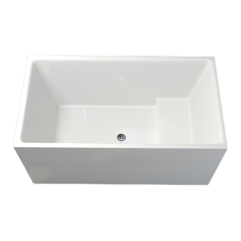 Modern Soaking Freestanding Bath Tub Acrylic Bathroom Bathtub in White