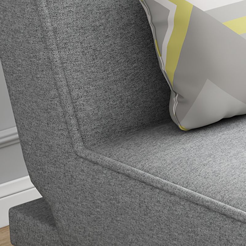 Living Room Armless Chaise Lounge Modern Chaise Lounge with Linen Upholster