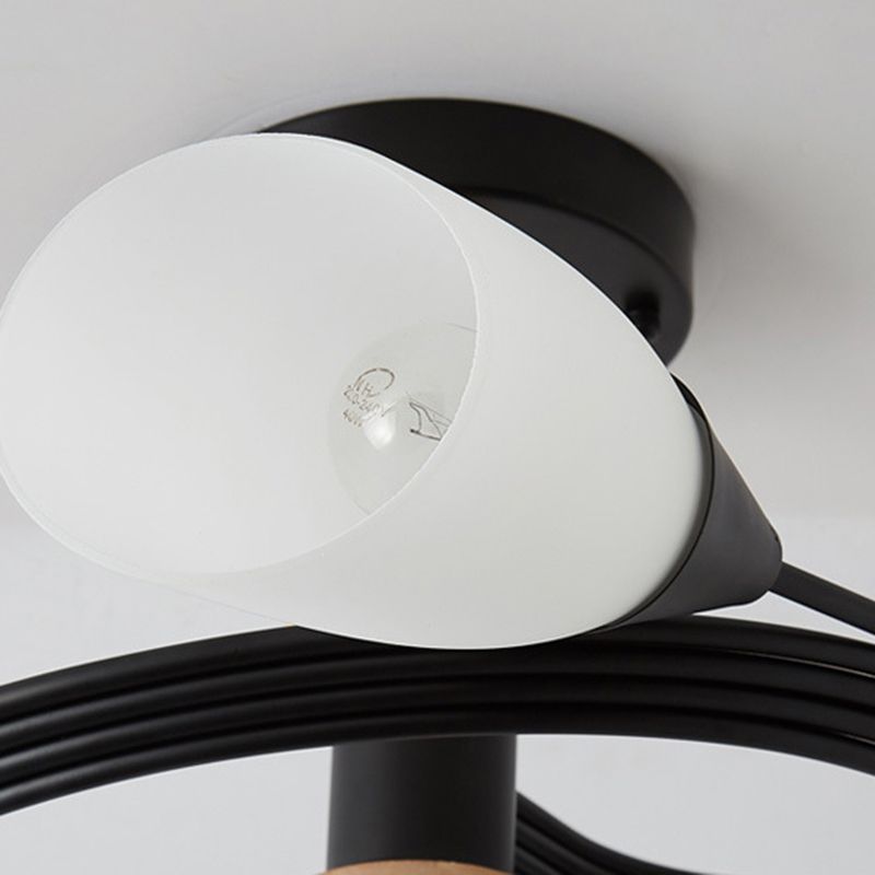 Glasgeometrische Form spüle Deckenleuchte modern