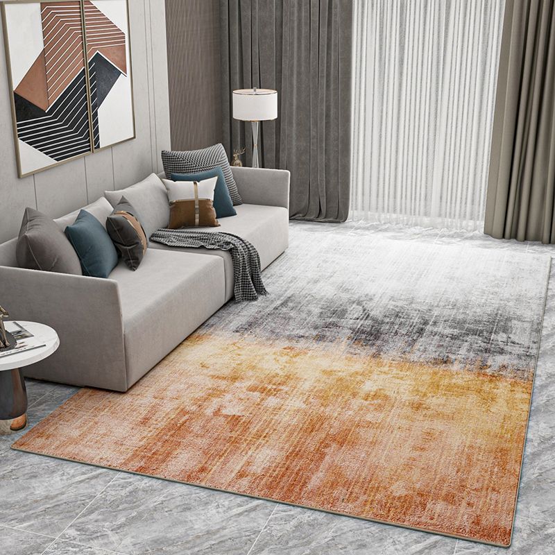 Relaxing Geometric Pattern Rug Polyester Area Carpet Stain Resistant Indoor Rug for Living Room