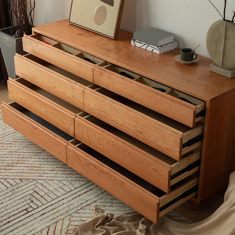 Modern Storage Chest Wooden Storage Chest Dresser with 8 Drawers