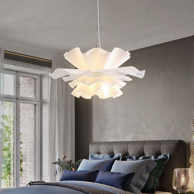 Contemporary 1 Head Acrylic Pendant Light Fitting Suspension Lighting Fixture for Cafe