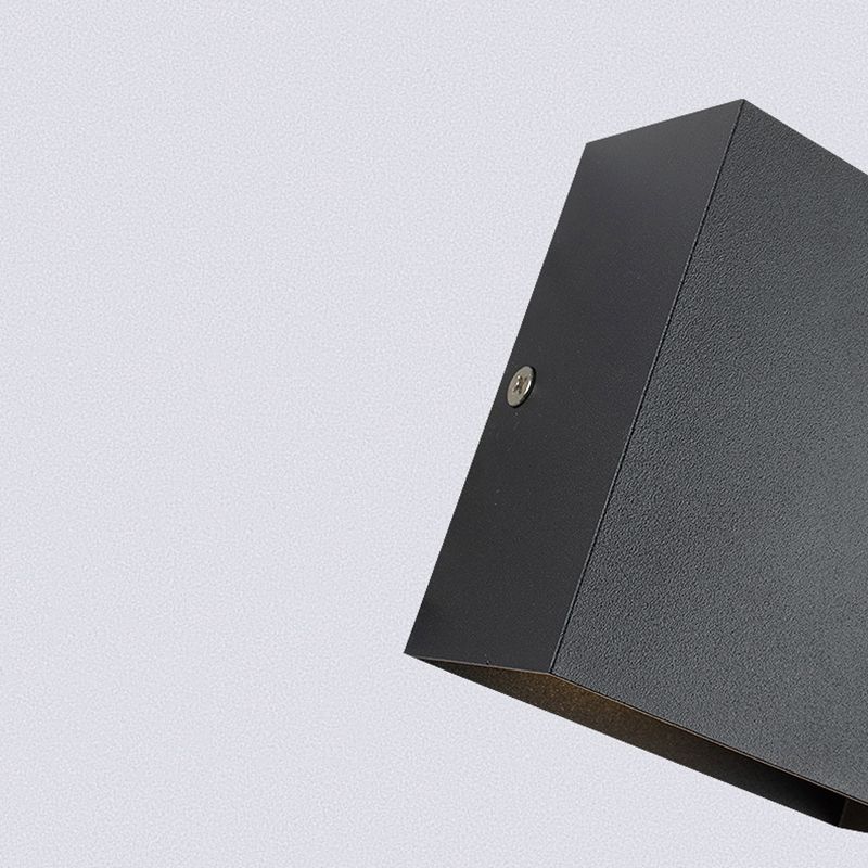 Nordic Minimalism Square Led Wall Light Frosted Aluminiumlegierung Mini -Wandlampe für Schlafzimmer